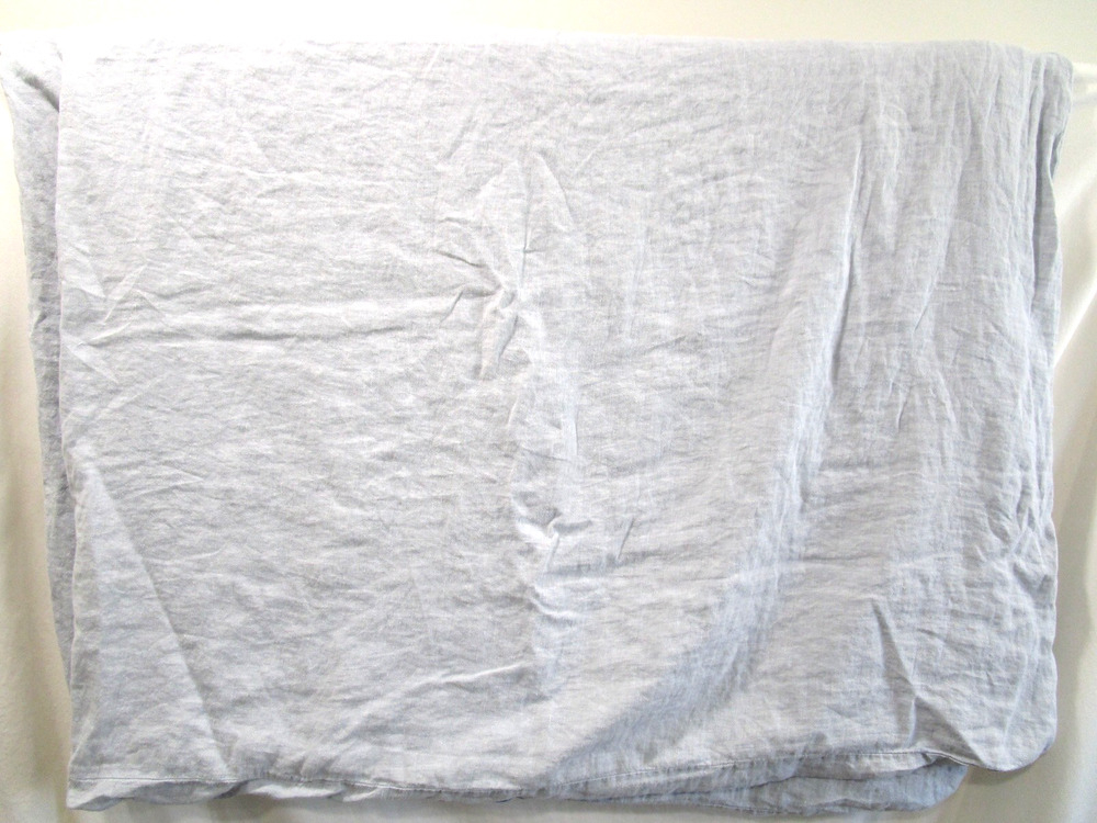 Noble Excellence Light Blue 100% Linen Duvet Cover Sz Full/Queen